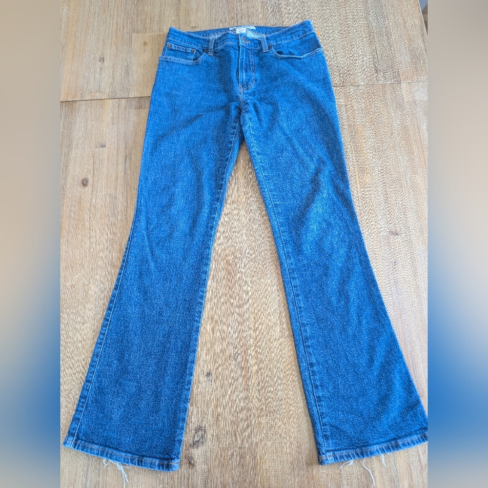 Abercrombie & Fitch Blue Bootcut/Flare Mid Rise Jeans, size 4